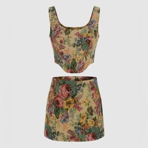 Two Piece Set ( Crop top and Skirt )